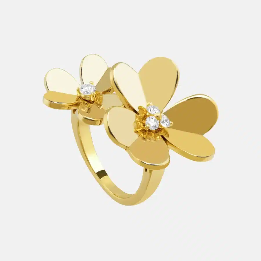 Bague Frivole Van Cleef & Arpels en or jaune, diamant 0.25ct