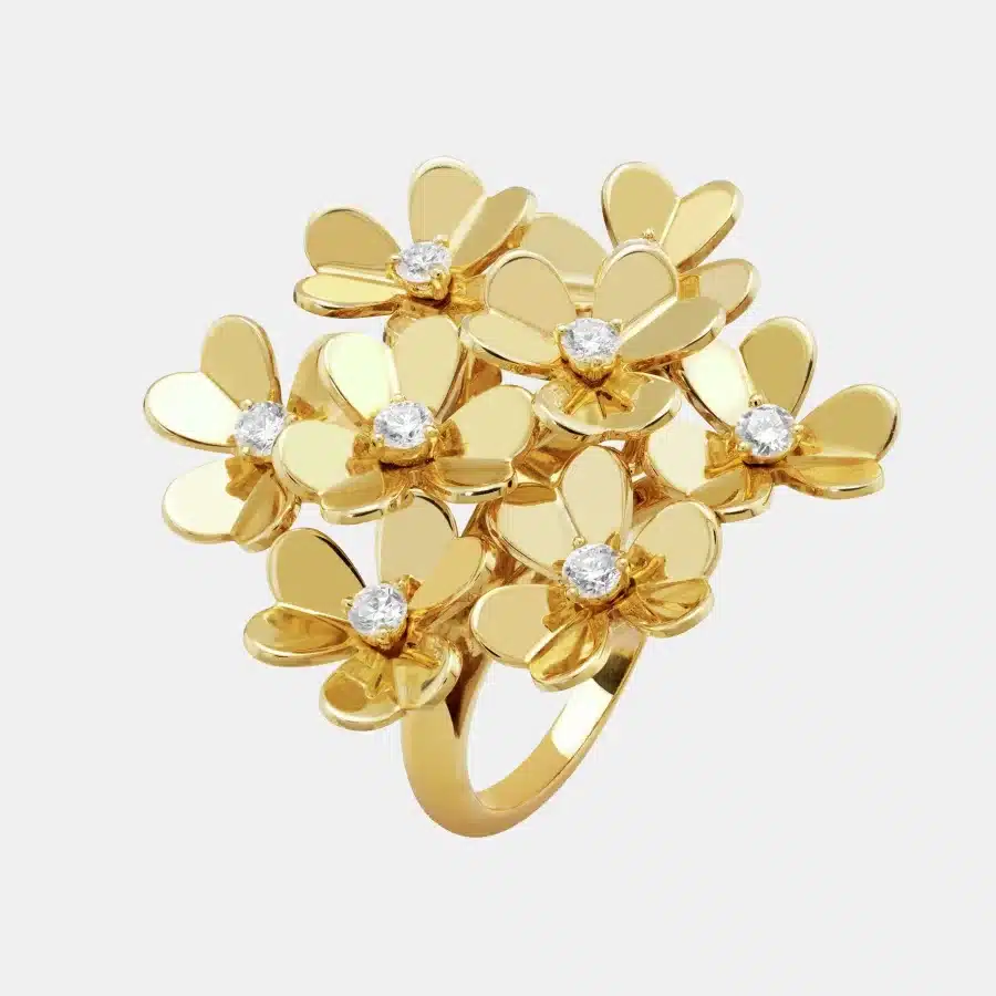 Bague Frivole Van Cleef & Arpels en or jaune, diamant 0.43ct