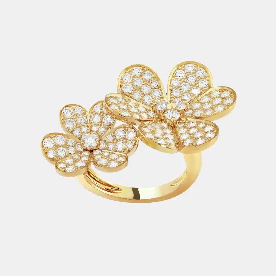 Bague Frivole Van Cleef & Arpels en or jaune, diamant 2.1ct — photographie du modèle, cote d’occasion GOLDMARKET