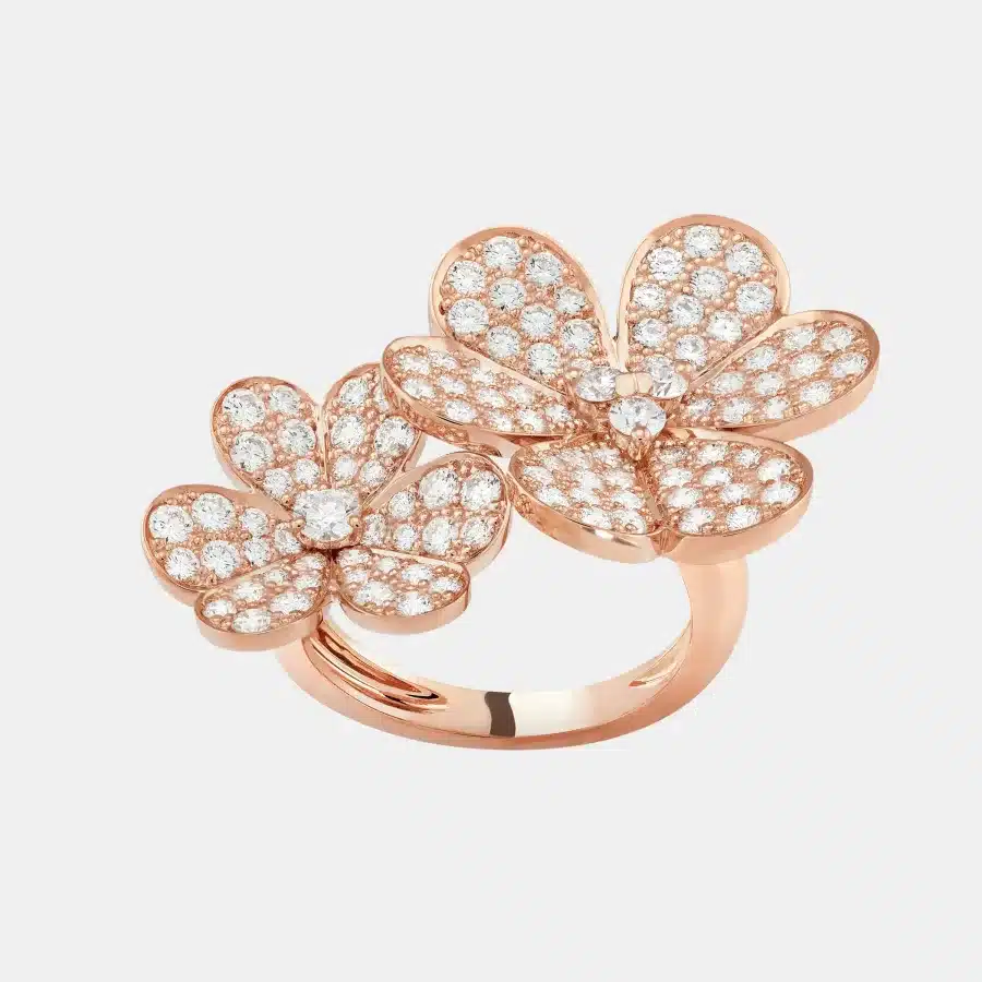 Bague Frivole Van Cleef & Arpels en or rose, diamant 2.13ct — photographie du modèle, cote d’occasion GOLDMARKET