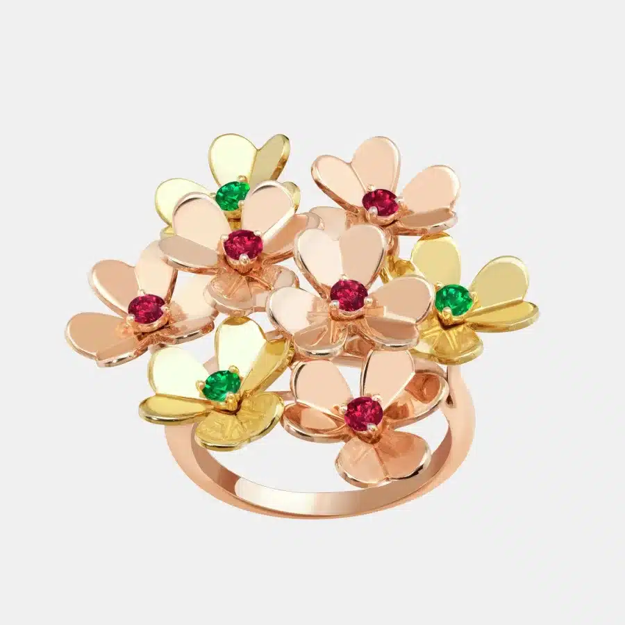 Bague Frivole Van Cleef & Arpels en or rose, mixte — photographie du modèle, cote d’occasion GOLDMARKET