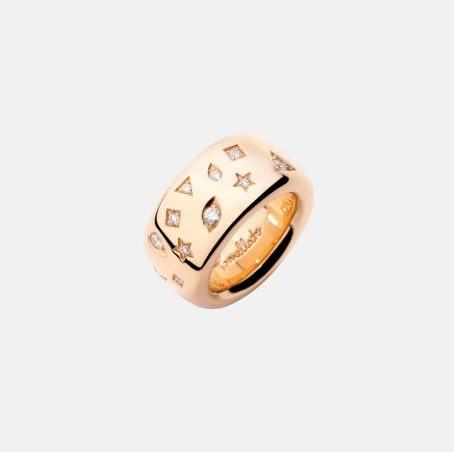 Bague Iconica Pomellato en or rose, diamant 0.8ct — photographie du modèle, cote d’occasion GOLDMARKET