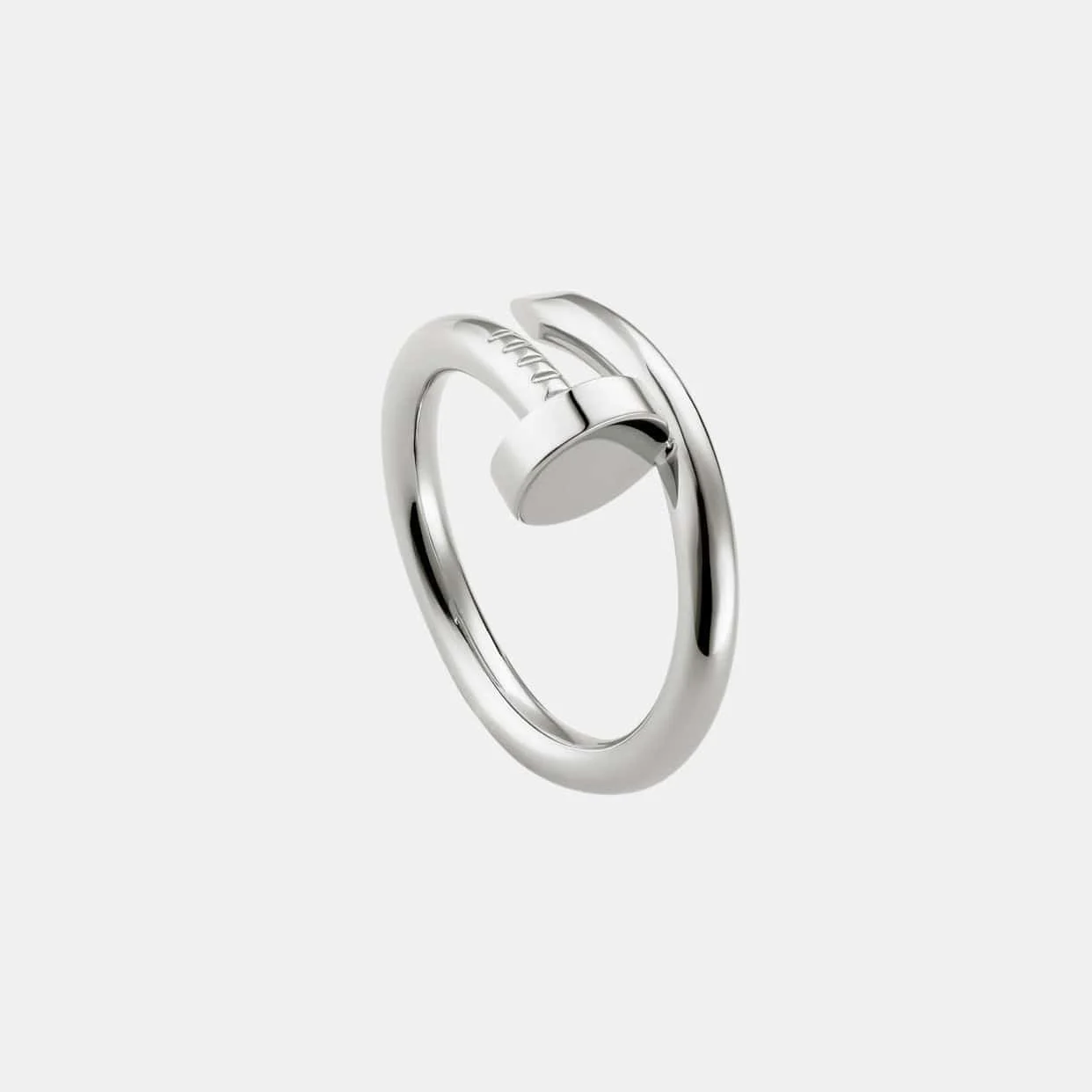 Bague Juste un Clou Cartier en or gris, rhodiée