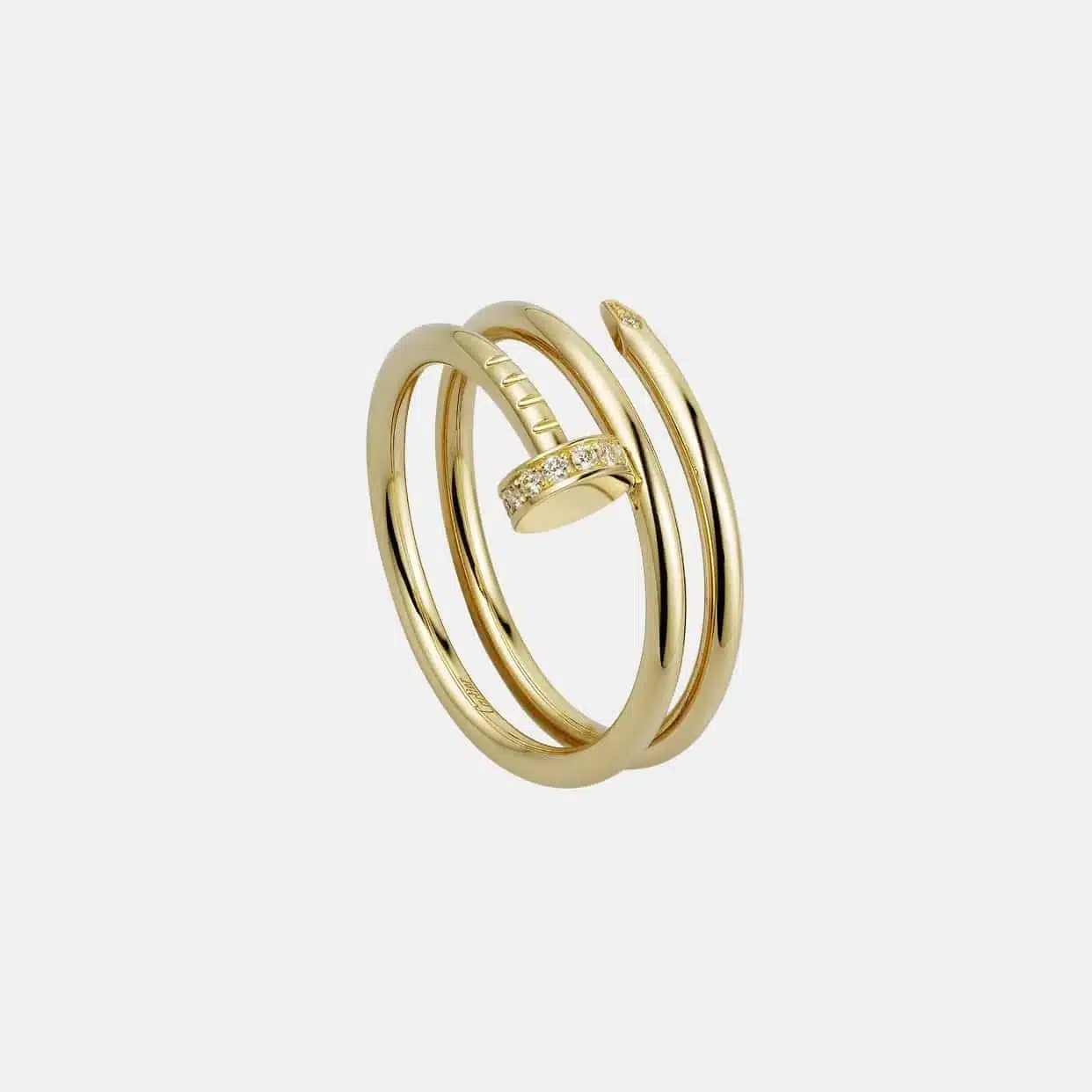 Bague Juste un Clou Cartier en or jaune, 14 diamants