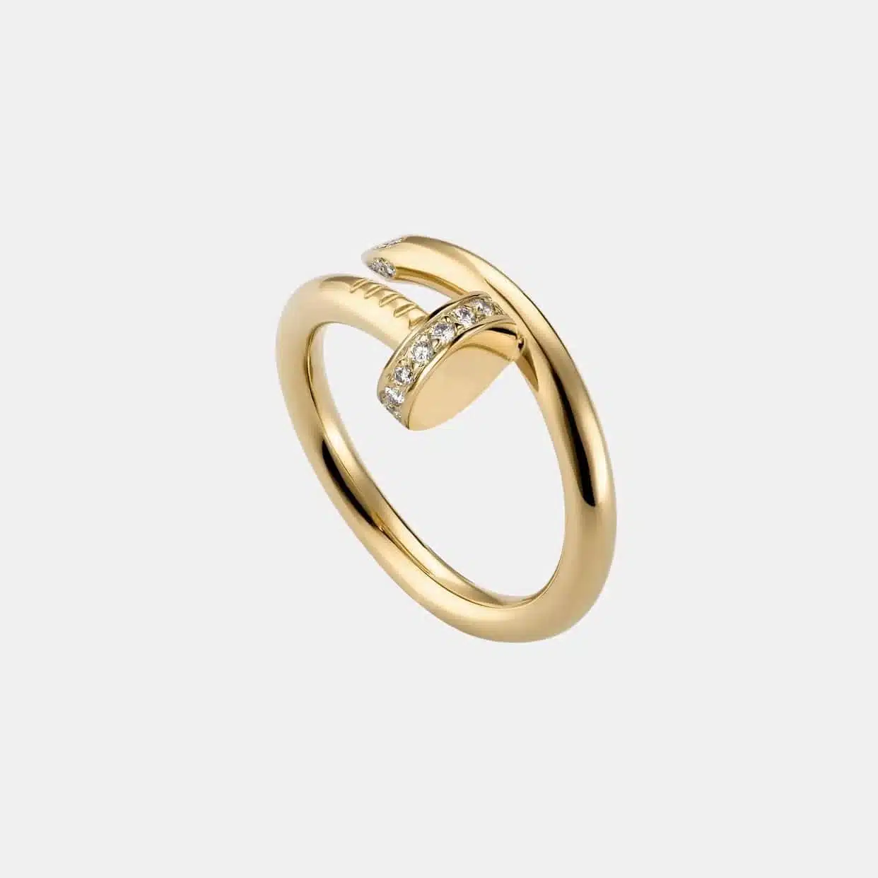 Bague Juste un Clou Cartier en or jaune, 22 diamants