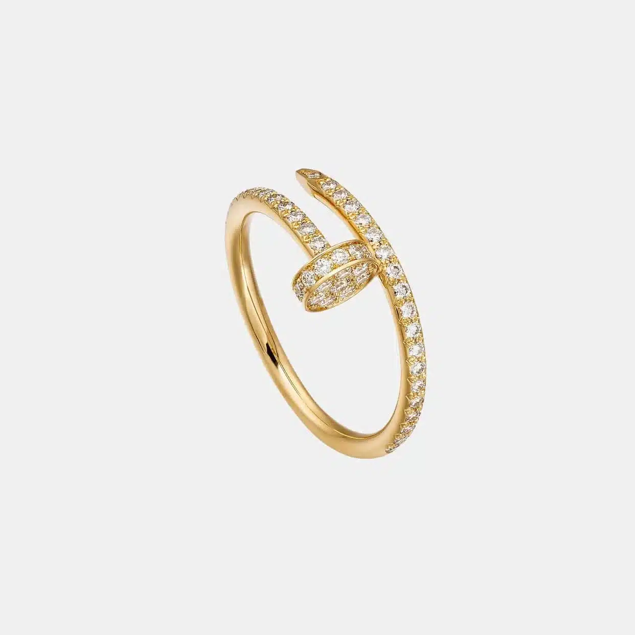 Bague Juste un Clou Cartier en or jaune, 53 diamants