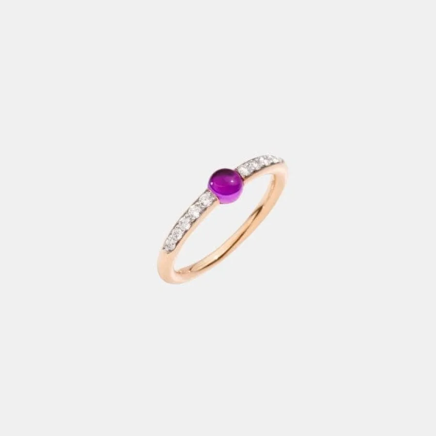Bague M’Ama Non M’Ama Pomellato en or rose, améthyste 0.4ct