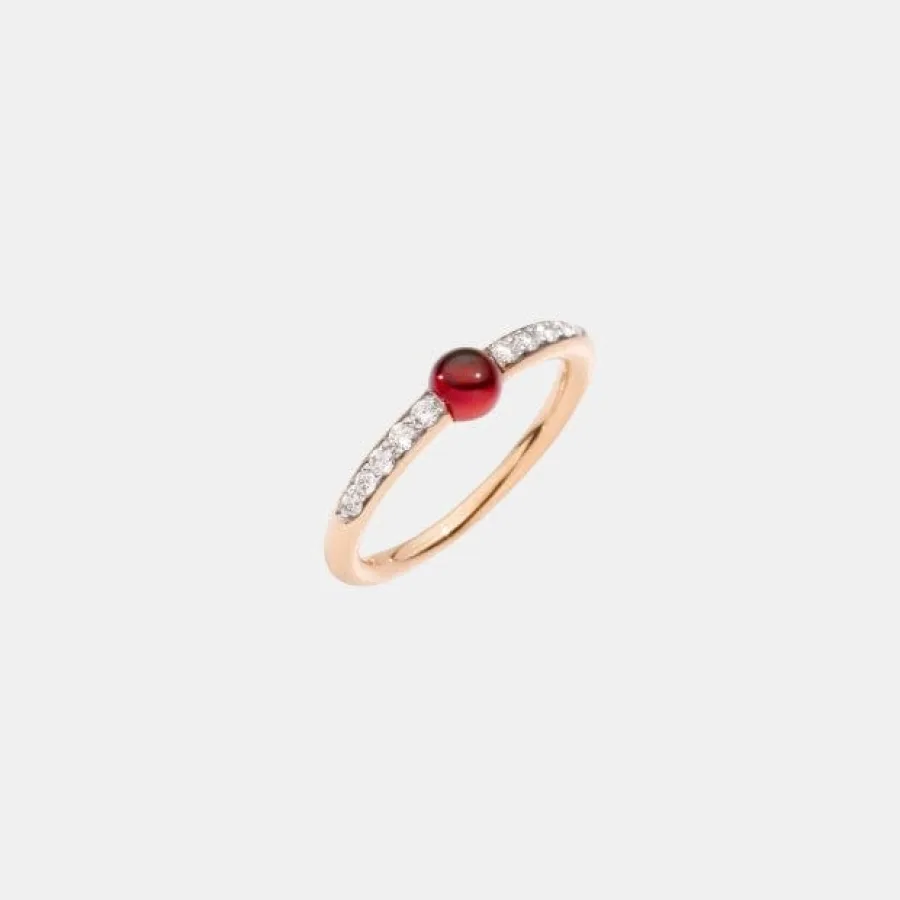 Bague M’Ama Non M’Ama Pomellato en or rose, grenat 0.6ct
