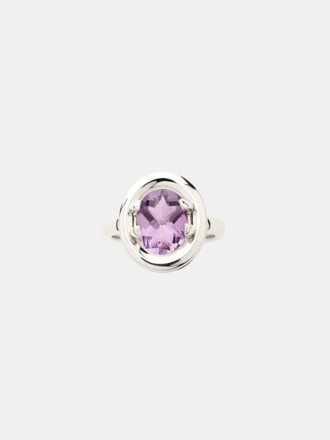 Bague Ma Préférence Poiray en or blanc, améthyste 2ct