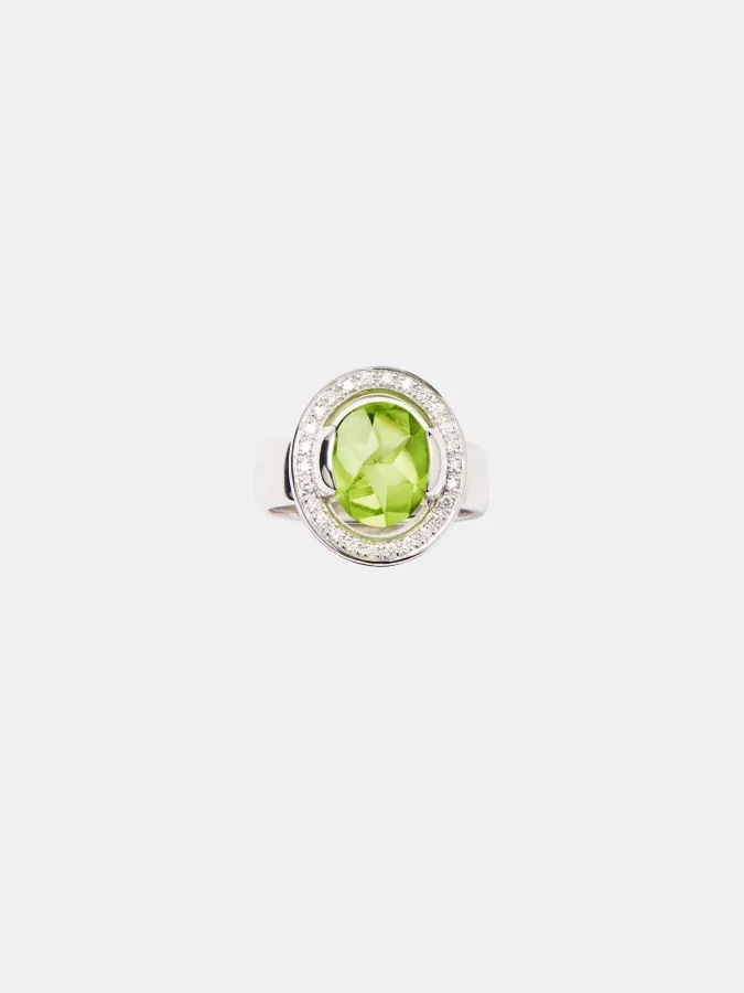 Bague Ma Préférence Poiray en or blanc, péridot 2ct