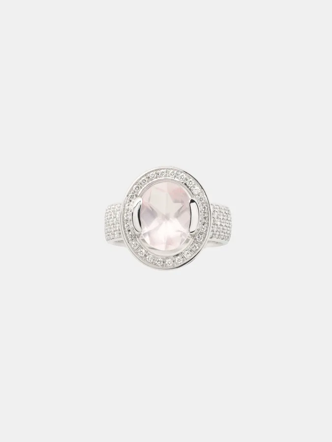 Bague Ma Préférence Poiray en or blanc, quartz 2ct