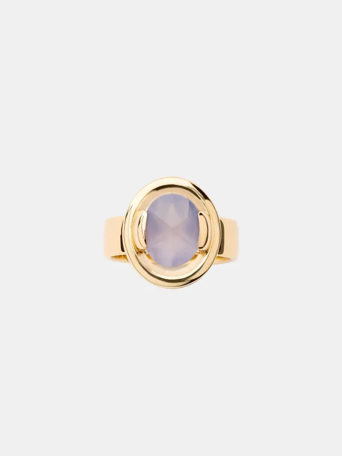 Bague Ma Préférence Poiray en or jaune, calcédoine 2ct