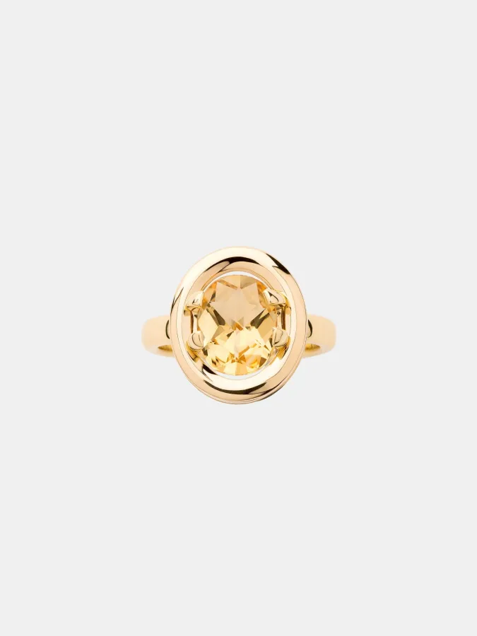 Bague Ma Préférence Poiray en or jaune, citrine 2ct — photographie du modèle, cote d’occasion GOLDMARKET