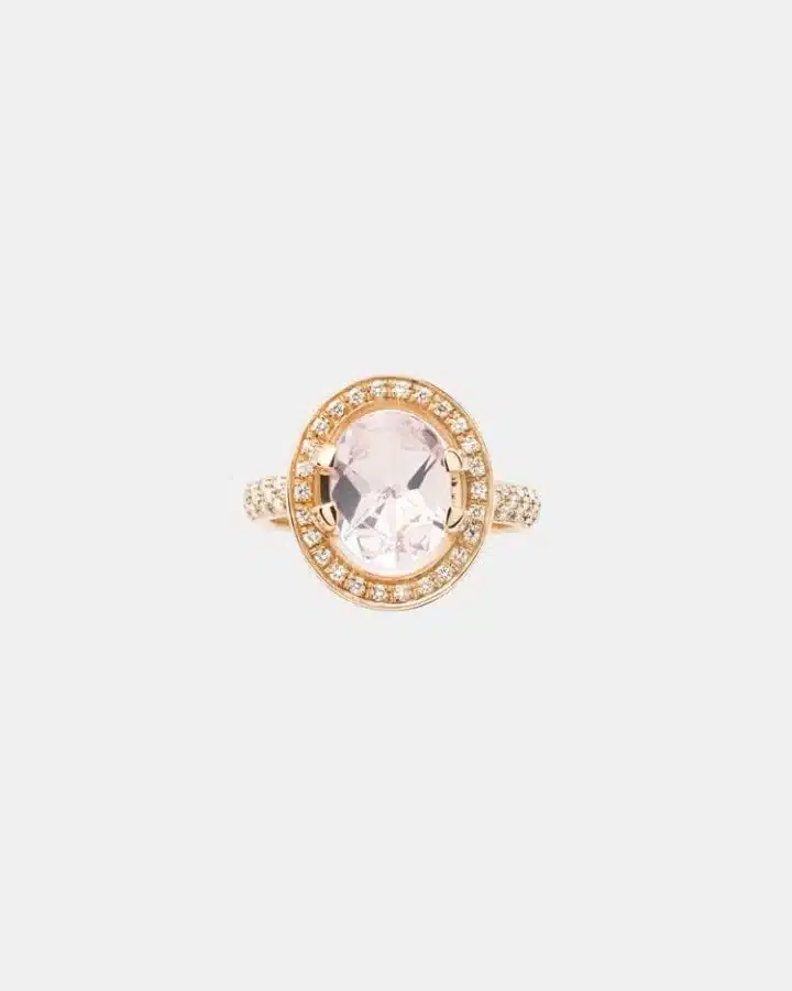 Bague Ma Préférence Poiray en or jaune, morganite 2ct — photographie du modèle, cote d’occasion GOLDMARKET