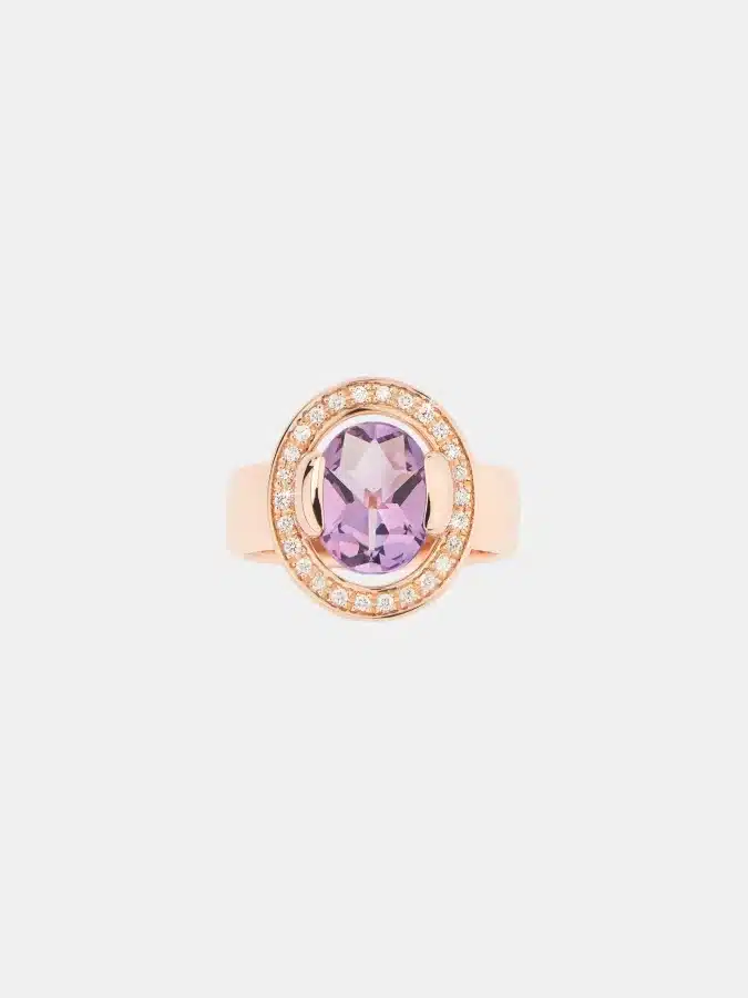 Bague Ma Préférence Poiray en or rose, améthyste 2ct — photographie du modèle, cote d’occasion GOLDMARKET