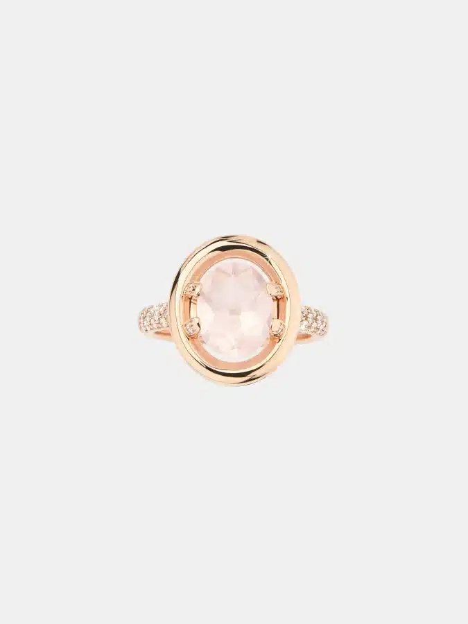 Bague Ma Préférence Poiray en or rose, quartz 2ct — photographie du modèle, cote d’occasion GOLDMARKET