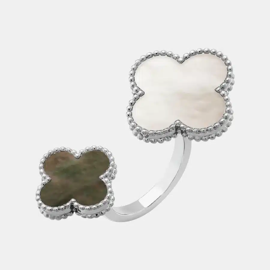 Bague Magic Alhambra Van Cleef & Arpels en or blanc, perle