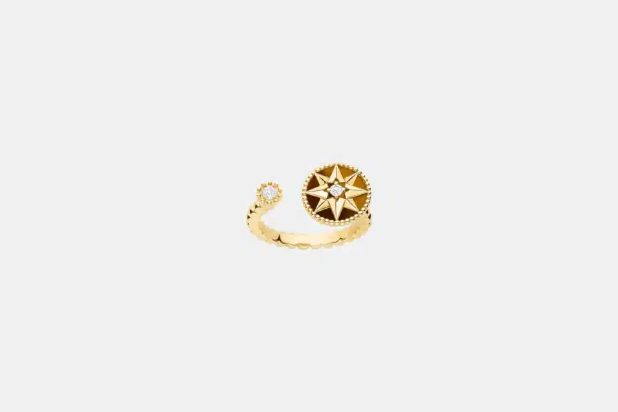 Bague Mimirose Dior en or jaune, diamant 0.10 ct