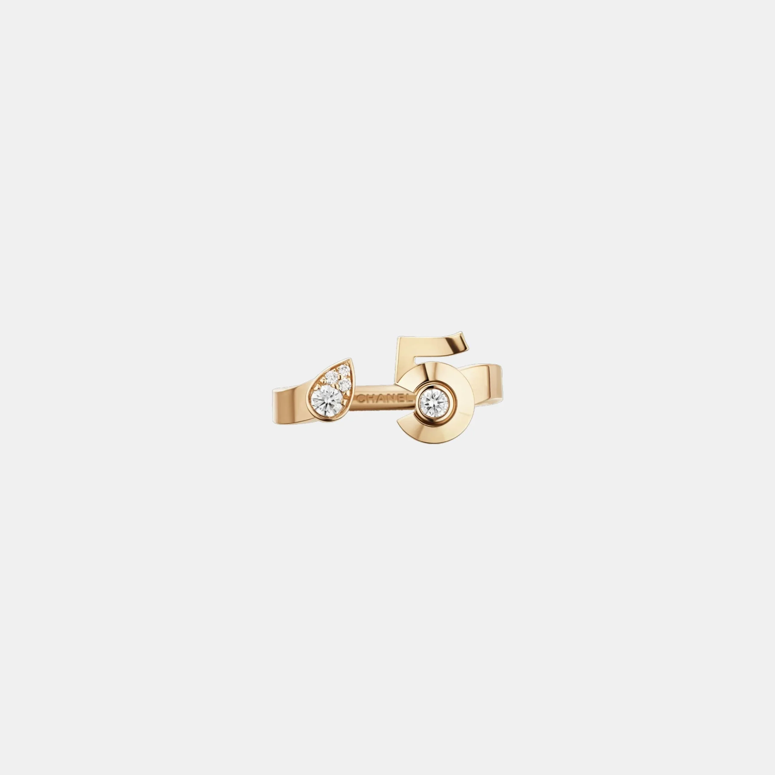 Bague N°5 Chanel en or, diamant