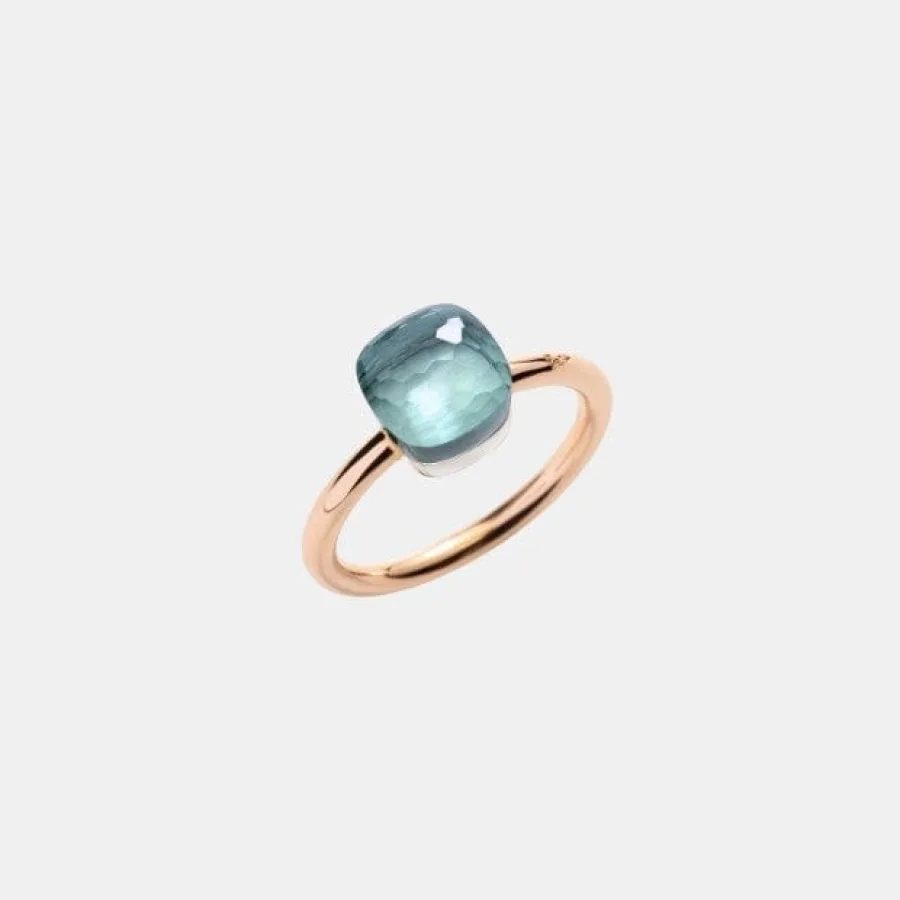 Bague Nudo Pomellato en or blanc, topaze