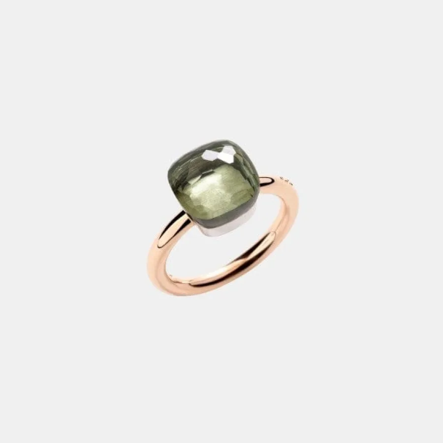 Bague Nudo Pomellato en or, prasiolite — photographie du modèle, cote d’occasion GOLDMARKET