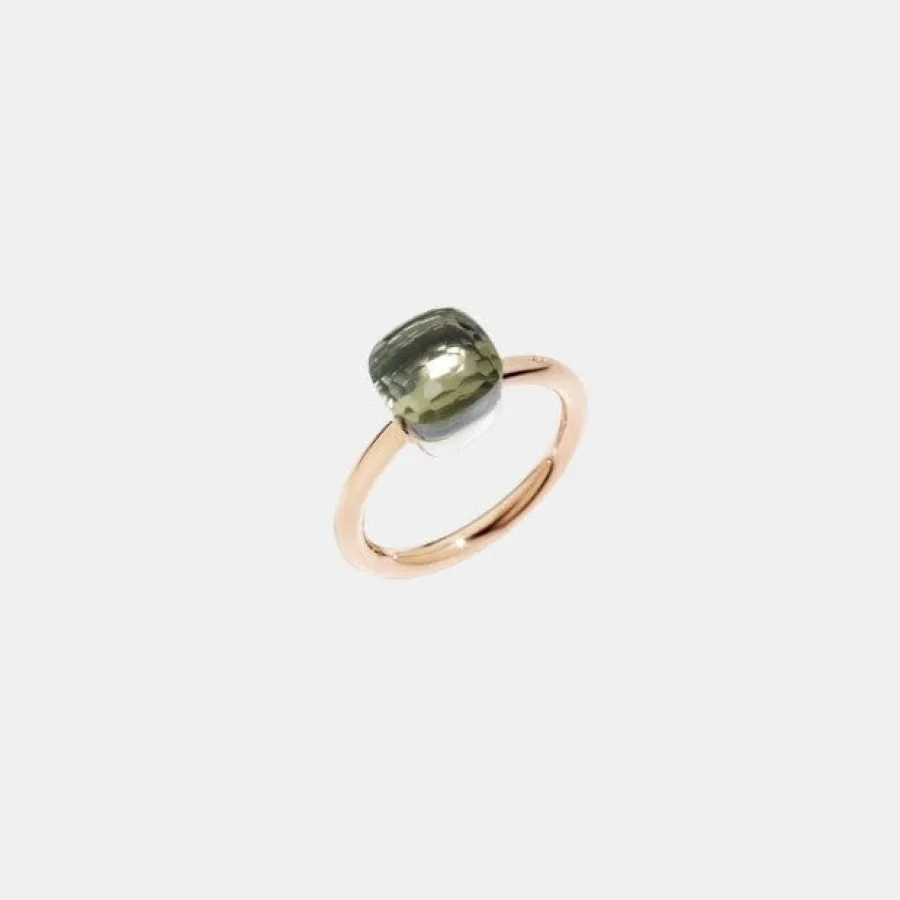 Bague Nudo Pomellato en or rose, prasiolite — photographie du modèle, cote d’occasion GOLDMARKET