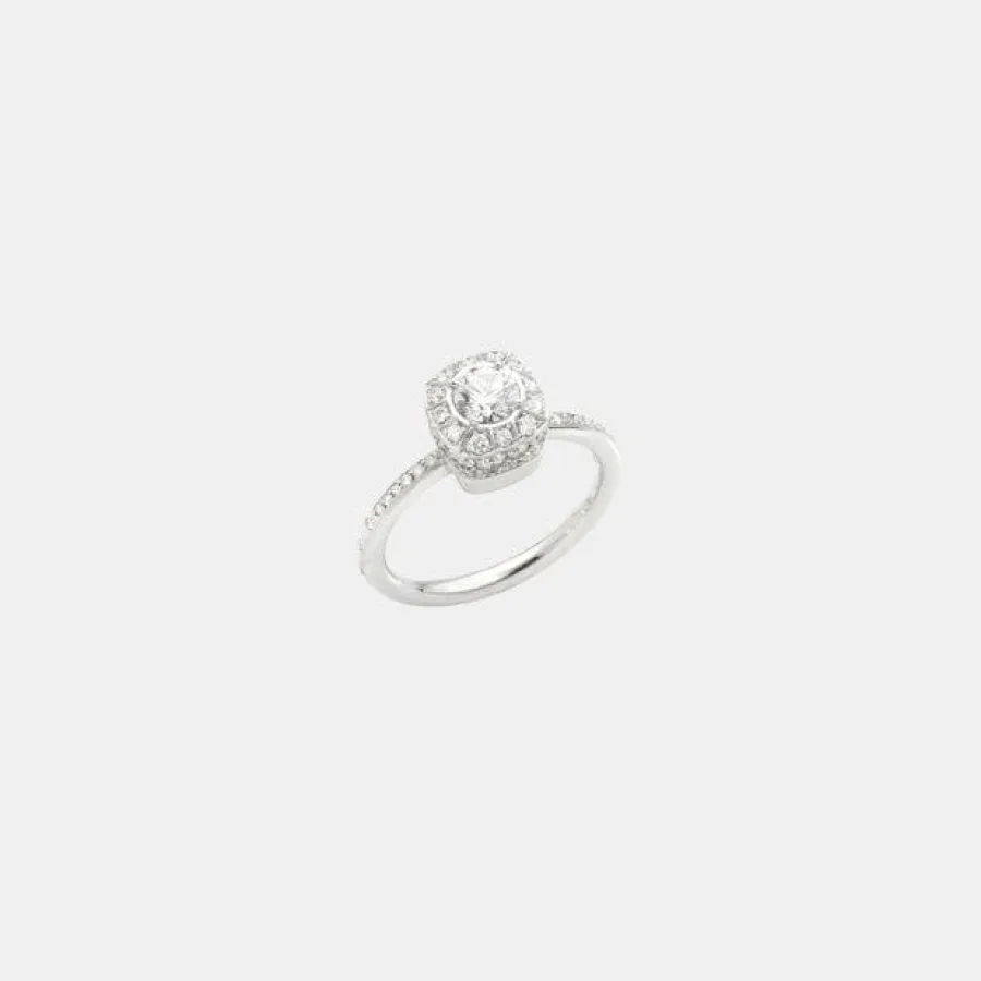 Bague Nudo Pomellato en platine, diamant 0.5ct — photographie du modèle, cote d’occasion GOLDMARKET