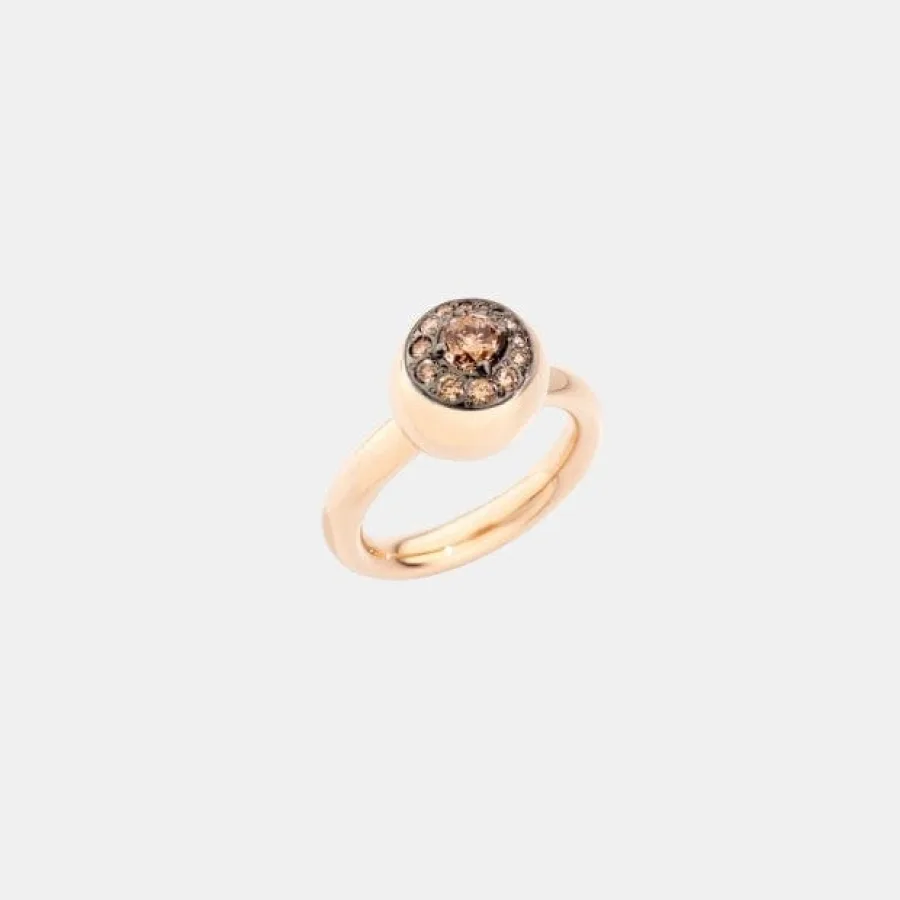 Bague Nuvola Pomellato en or rose, diamant 0.5ct