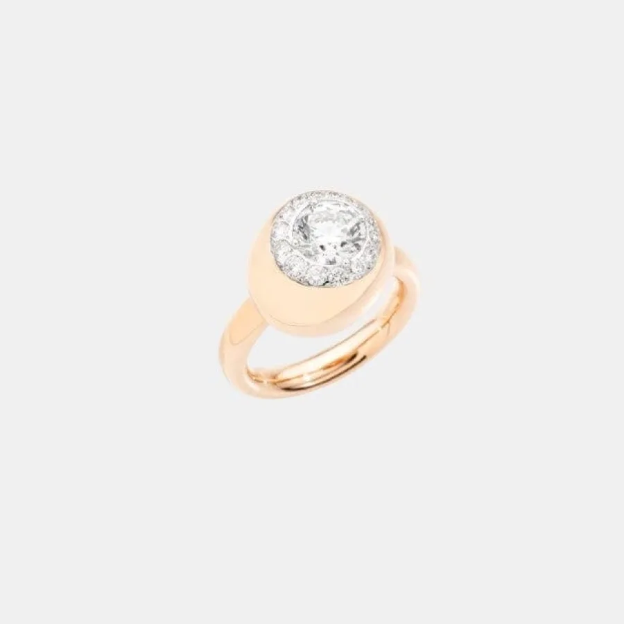 Bague Nuvola Pomellato en or rose, diamant 1.5ct