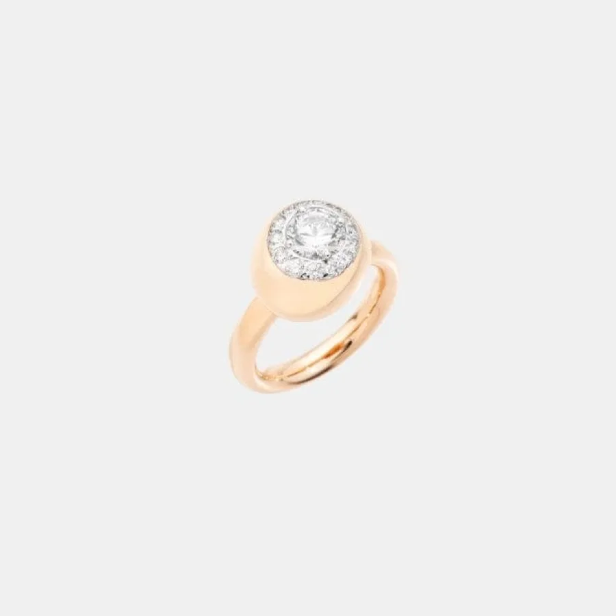 Bague Nuvola Pomellato en or rose, diamant 1ct