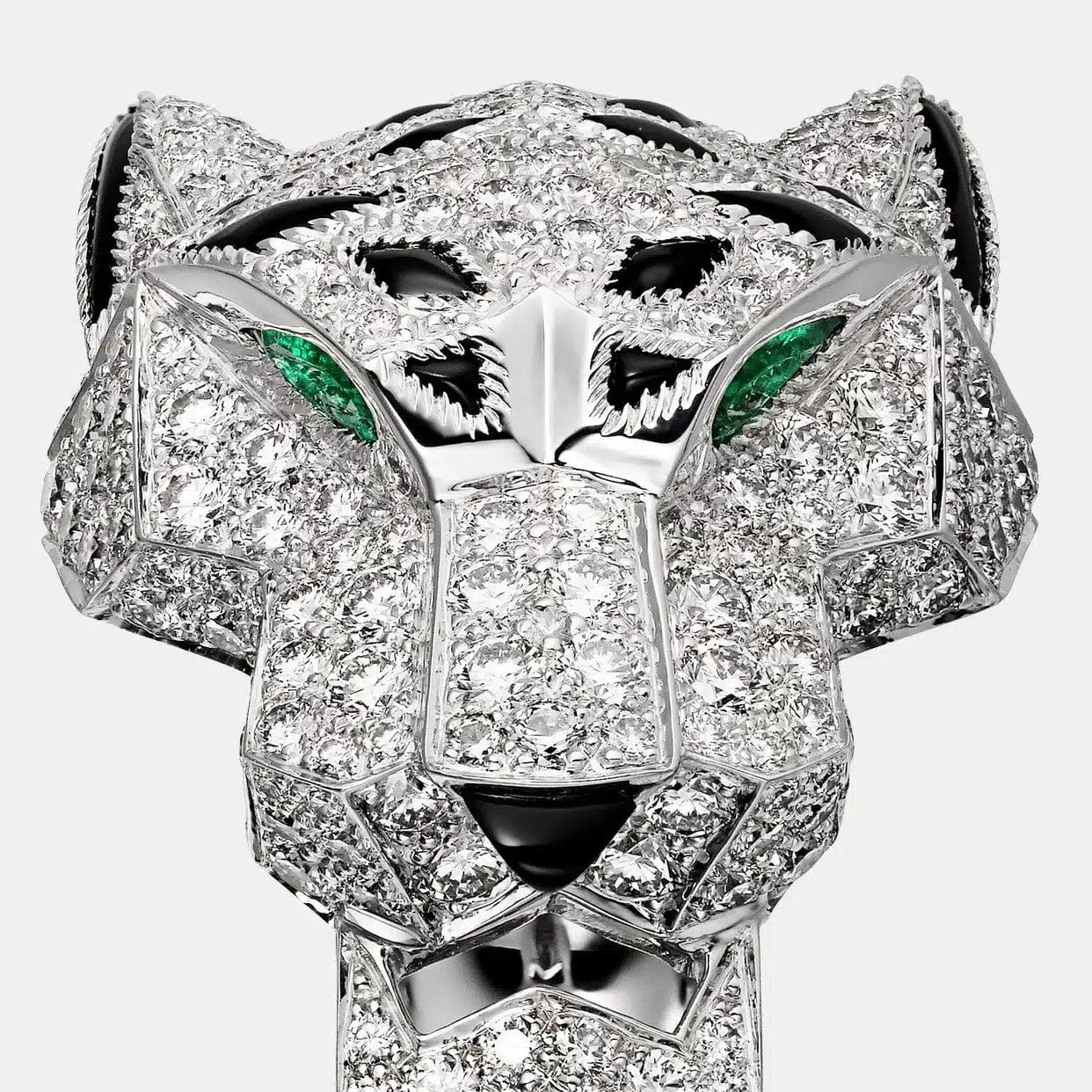 Bague Panthère Cartier en or blanc, mixte