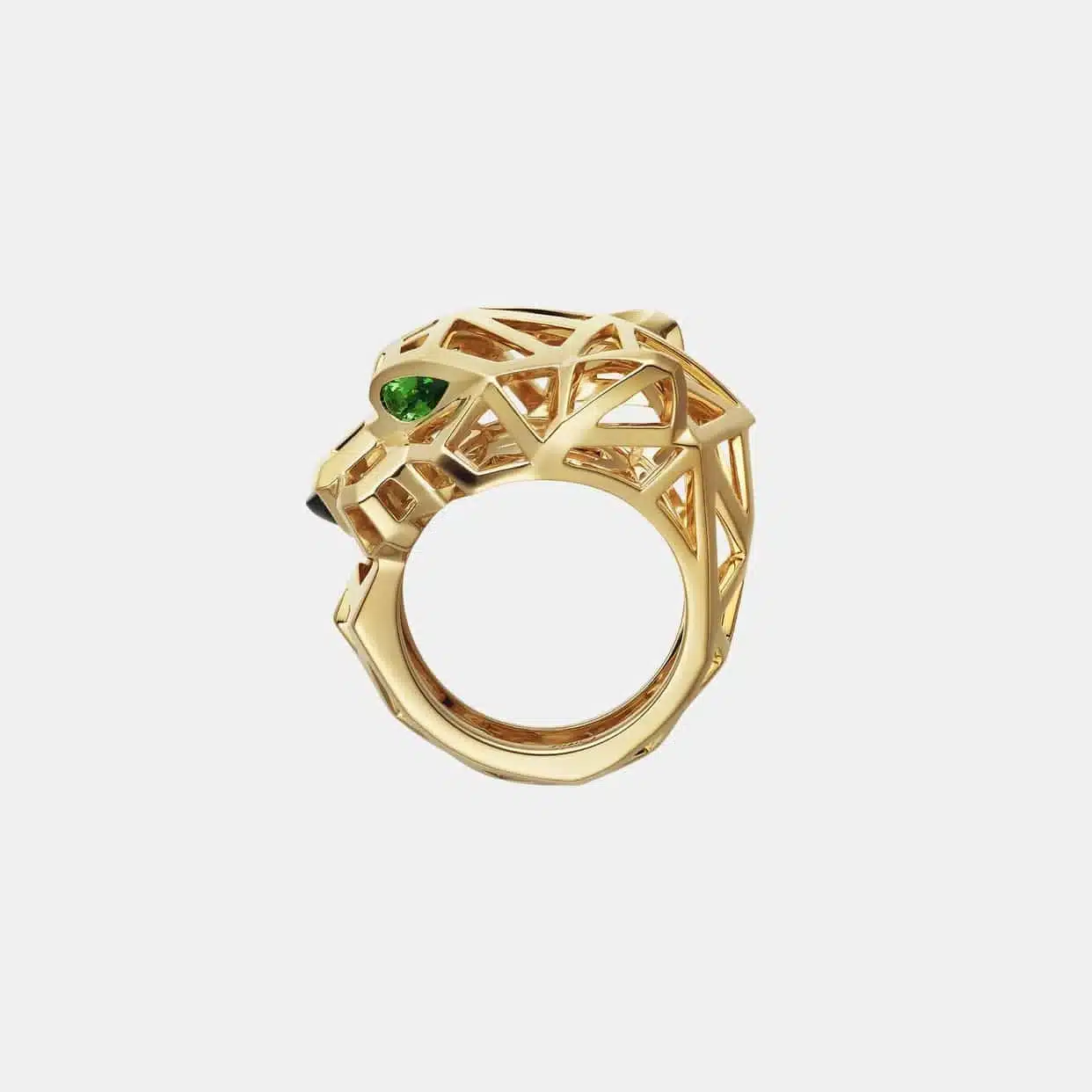 Bague Panthère Cartier en or jaune, grenat