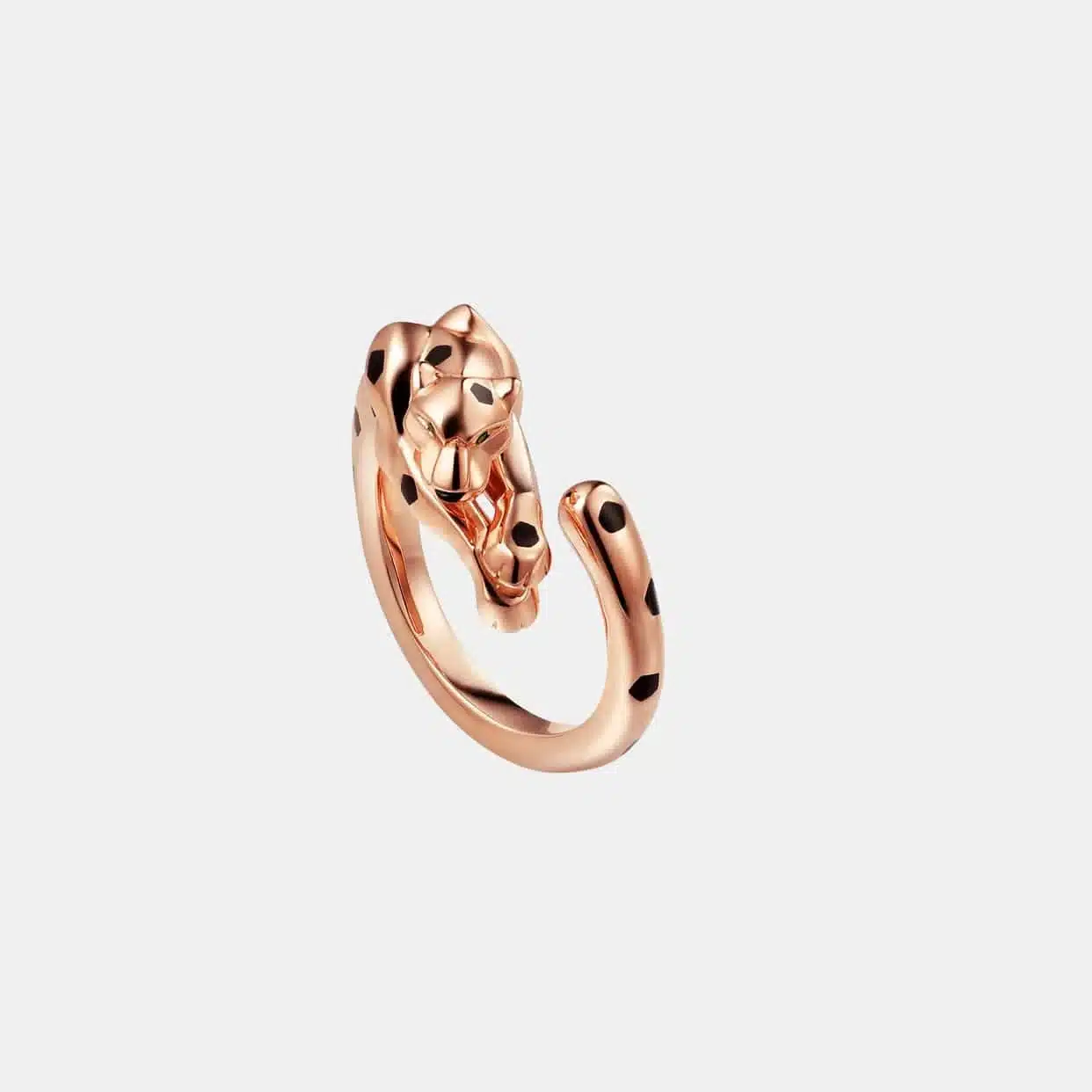 Bague Panthère Cartier en or rose, grenat — photographie du modèle, cote d’occasion GOLDMARKET
