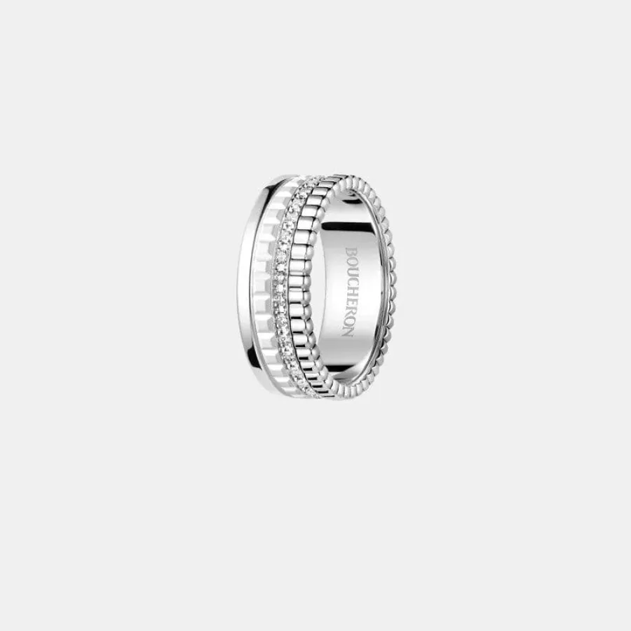 Bague Quatre Boucheron en or blanc, diamant 0.26ct