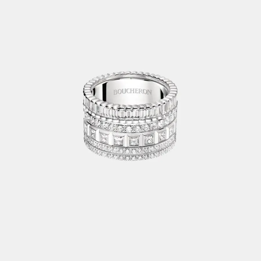 Bague Quatre Boucheron en or blanc, diamant 1.35ct — photographie du modèle, cote d’occasion GOLDMARKET