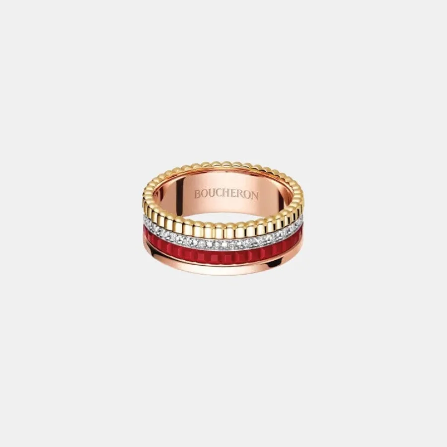 Bague Quatre Boucheron en or jaune, diamant 0.24ct — photographie du modèle, cote d’occasion GOLDMARKET