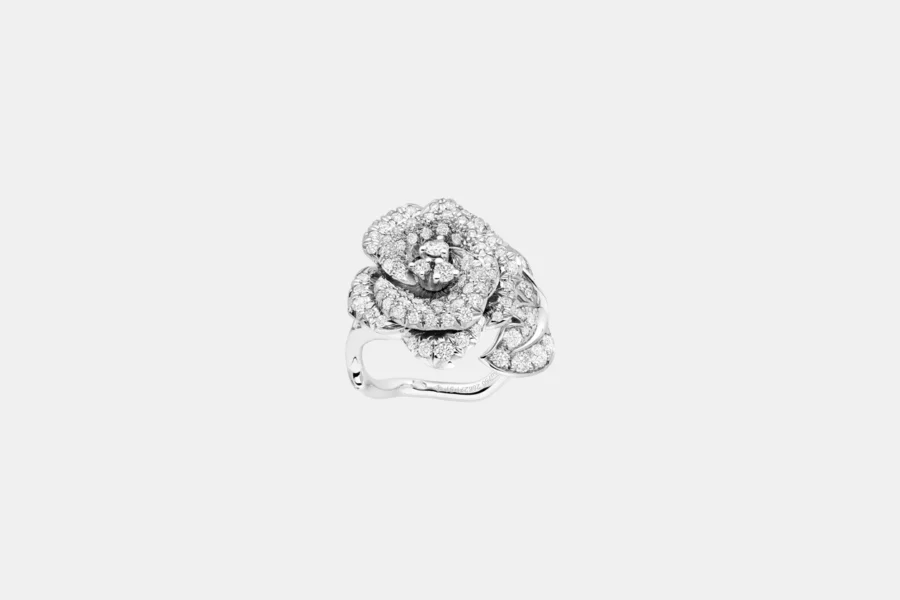 Bague Rose Dior Bagatelle Dior en or blanc, diamant 1 ct