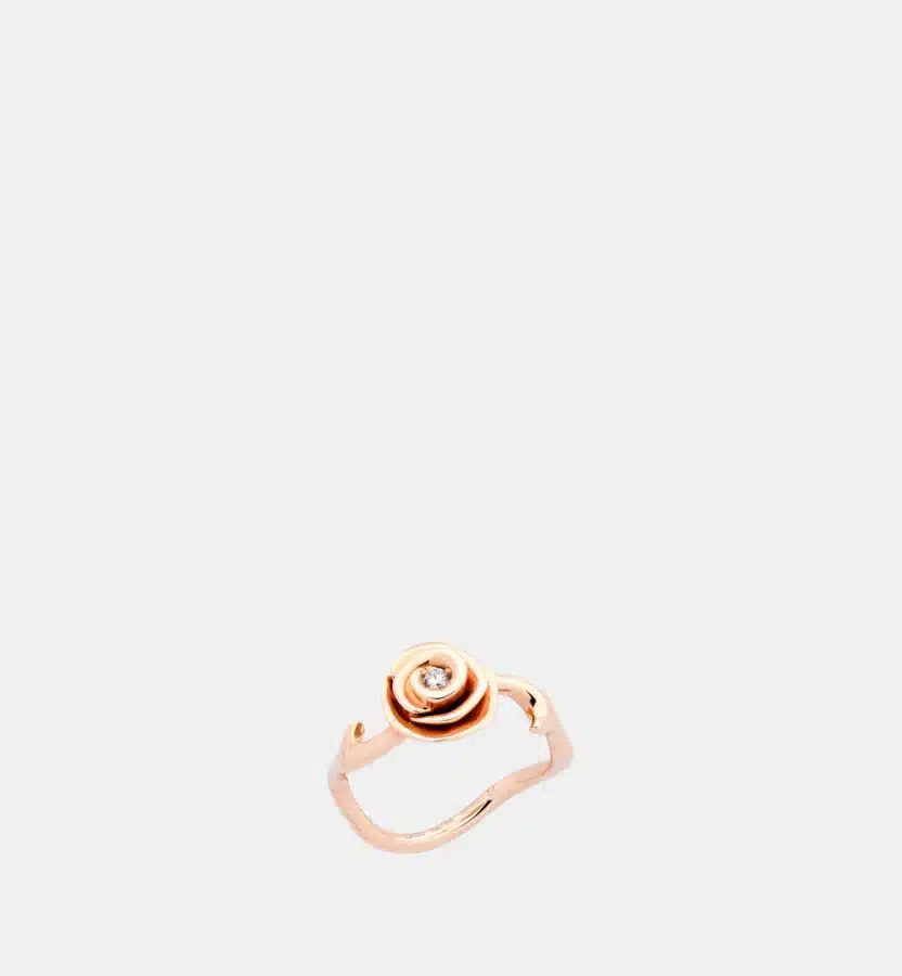 Bague Rose Dior Couture Dior en or rose, diamant 0.03 ct