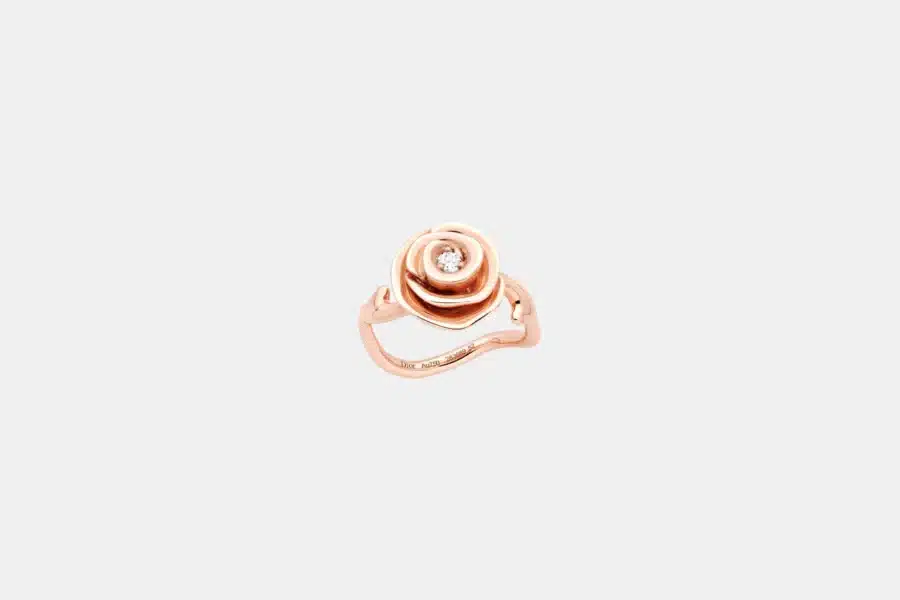 Bague Rose Dior Couture Dior en or rose, diamant 0.07 ct