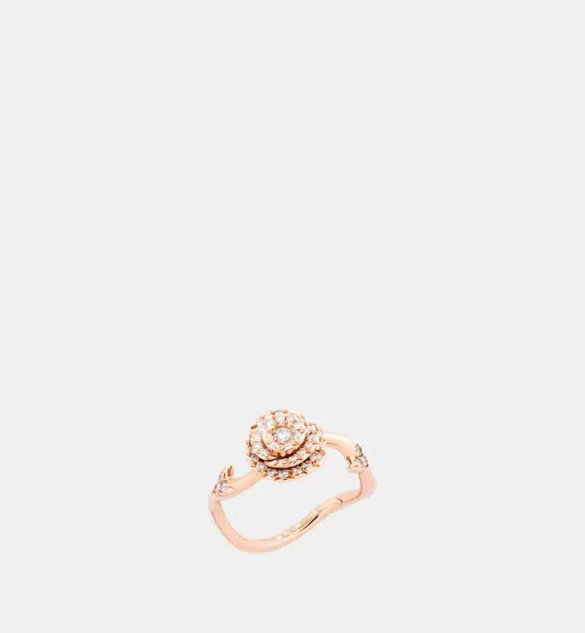 Bague Rose Dior Couture Dior en or rose, diamant 0.30 ct