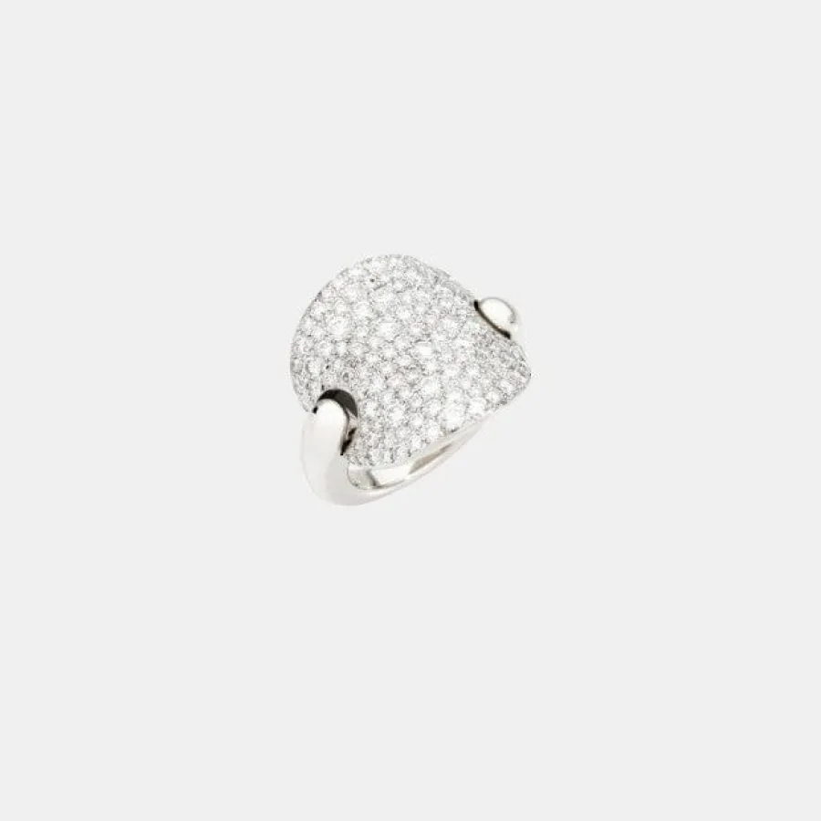 Bague Sabbia Pomellato en or blanc, diamant 2.3ct