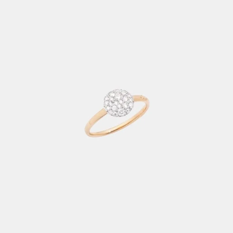 Bague Sabbia Pomellato en or rose, diamant 0.2ct