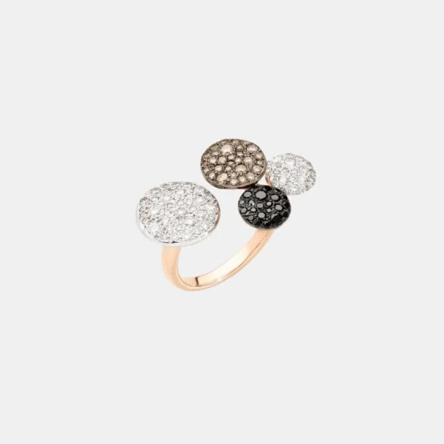 Bague Sabbia Pomellato en or rose, diamant 0.9ct