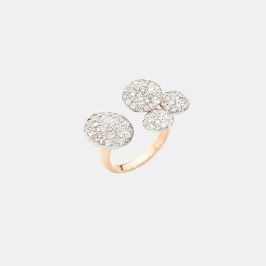 Bague Sabbia Pomellato en or rose, diamant 1.6ct