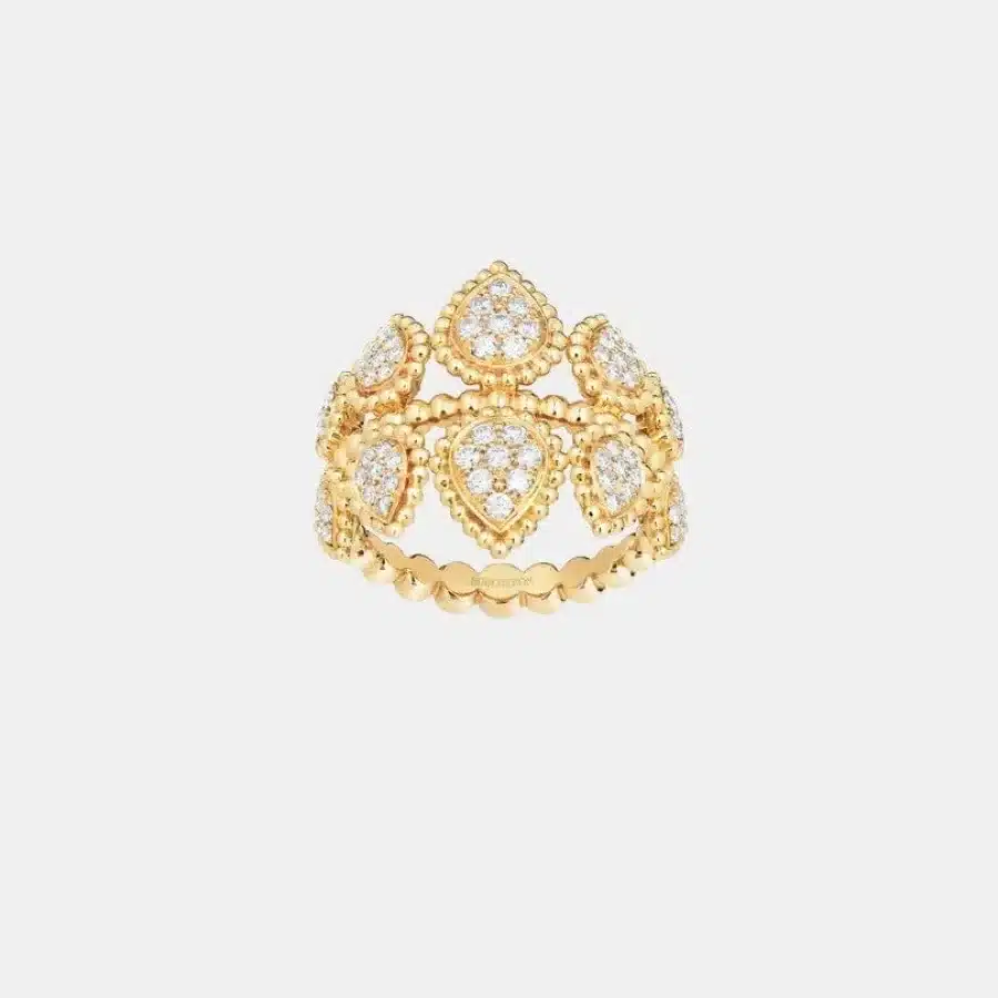 Bague Serpent Bohème Boucheron en or jaune, diamant 0.5ct — photographie du modèle, cote d’occasion GOLDMARKET