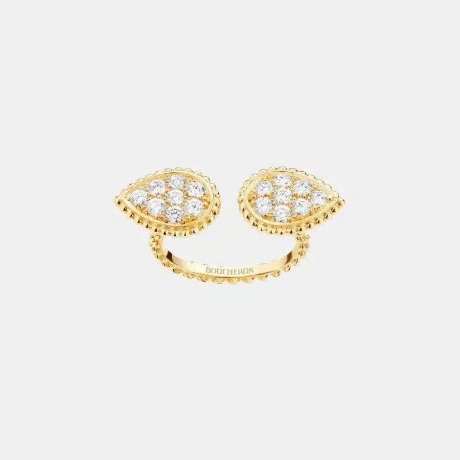Bague Serpent Bohème Boucheron en or jaune, s motif, , diamant 0.67ct — photographie du modèle, cote d’occasion GOLDMARKET