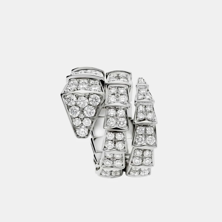 Bague Serpenti Viper Bulgari en or blanc, diamant 2.69ct