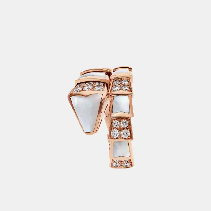 Bague Serpenti Viper Bulgari en or blanc, mixte 0.74ct