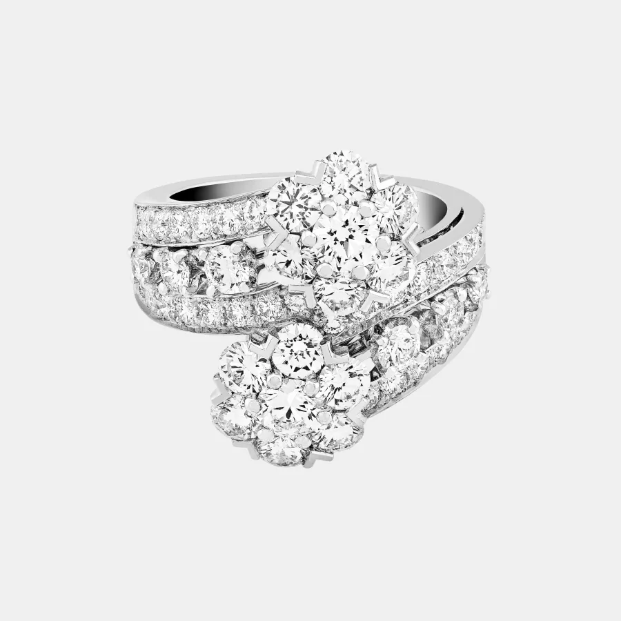 Bague Snowflake Van Cleef & Arpels en platine, diamant 3.01ct