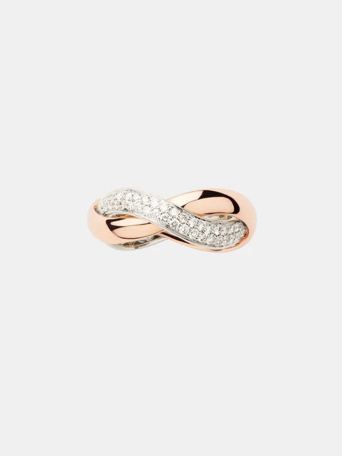 Bague Tresse Poiray en or, diamant 0.4ct — photographie du modèle, cote d’occasion GOLDMARKET